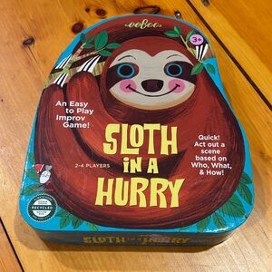 Unused! EEBOO Sloth in a Hurry Game Ages 3+